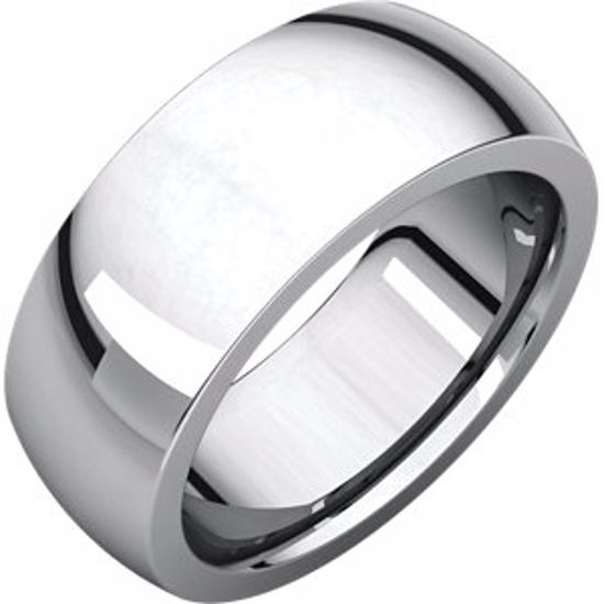 IRH7:4033:P Sterling Silver 8 mm Heavy comfort Fit Band