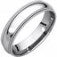 DMGR7.5:4221:P Sterling Silver 5mm Double Milgrain Comfort Fit Band