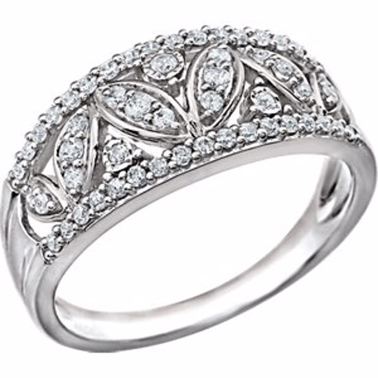 651775:100:P 14kt White 3/8 CTW Diamond Anniversary Band 