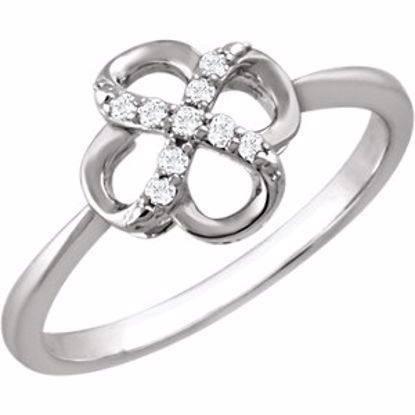 651782:60000:P Sterling Silver .08 CTW Diamond Ring