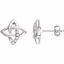 651781:60000:P Sterling Silver 1/8 CTW Diamond Earrings