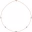 68577:60012:P 14kt Rose 1/2 CTW Diamond Bezel 18" Necklace
