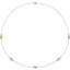 68577:60013:P 14kt Yellow 3/4 CTW Diamond Bezel 18" Necklace