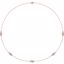 68577:60015:P 14kt Rose 3/4 CTW Diamond Bezel 18" Necklace