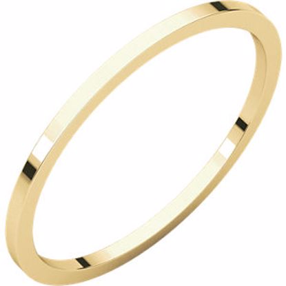 F6:105:P 10kt Yellow 1mm Flat Band