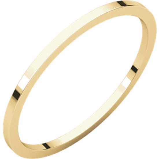 F6:105:P 10kt Yellow 1mm Flat Band