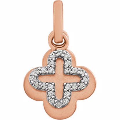 651798:60000:P 14kt Rose 1/10 CTW Diamond Pendant