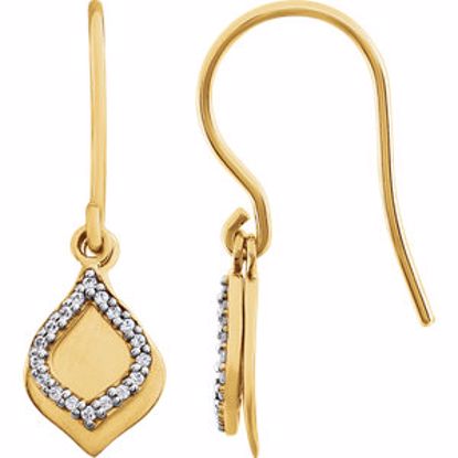 651790:60000:P 14kt Yellow 1/10 CTW Diamond Earrings