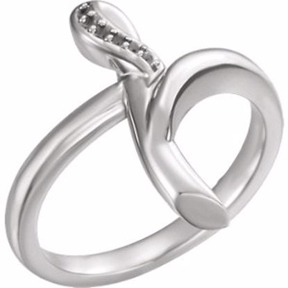 R43016:100003:P Sterling Silver 1mm Round Cross Ring Mounting