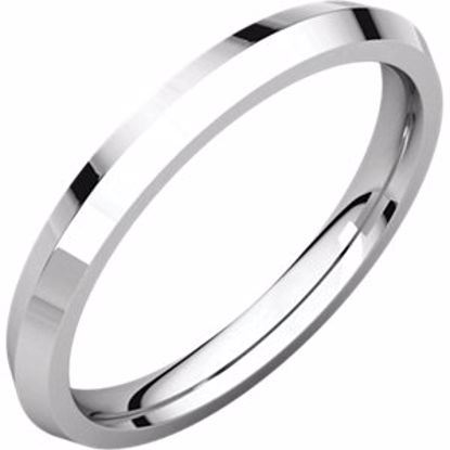 KER5.5:133124:P Sterling Silver 2.5mm Knife Edge Comfort Fit Band
