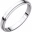 FE6:1970:P Platinum 2.5mm Flat Edge Band