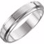 51341:2027:P Platinum 5mm Flat Edge Band Size 7