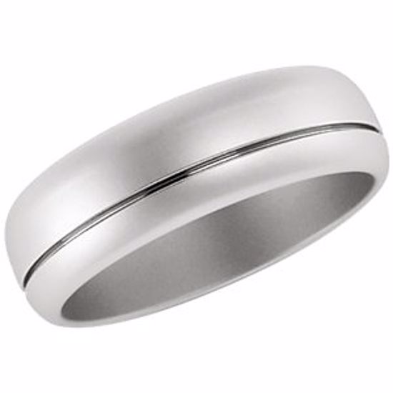 51346:2030:P Platinum 6mm Band Size 8.5
