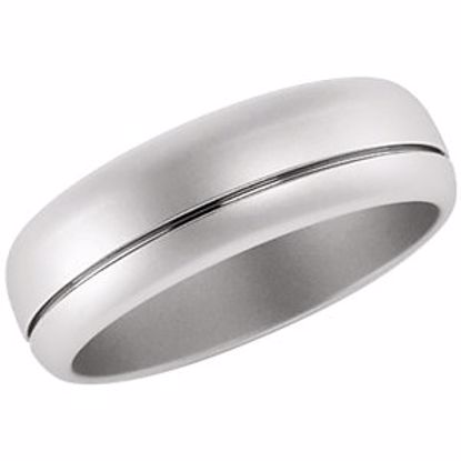 51346:2029:P Platinum 6mm Band Size 8
