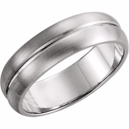 51347:2027:P Platinum 5mm Grooved Band Size 7