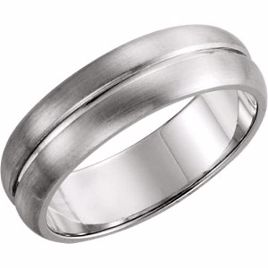 51347:2027:P Platinum 5mm Grooved Band Size 7