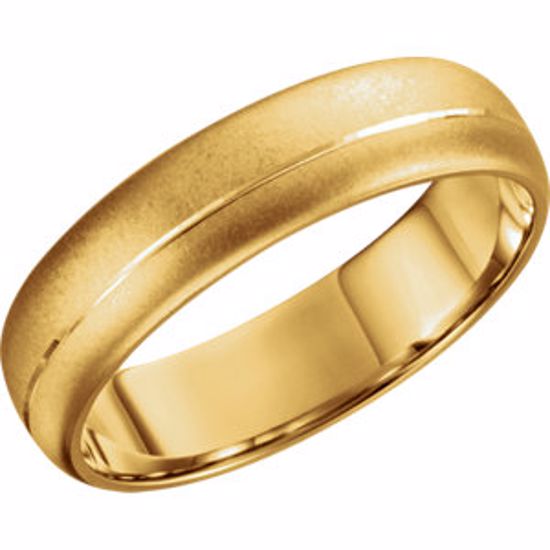 51346:2043:P 18kt Yellow 6mm Band Size 8.5