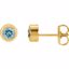 61086:60006:P 14kt Yellow Aquamarine Earrings