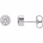 61086:60007:P 14kt White White Sapphire Earrings