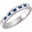 62855:60023:P Yellow Sapphire & 1/8 CTW Diamond Classic Channel Set Anniversary Band