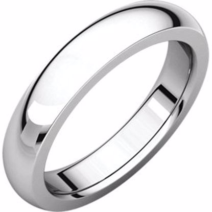 IRH7.5:4035:P Sterling Silver 4 mm Heavy comfort Fit Band