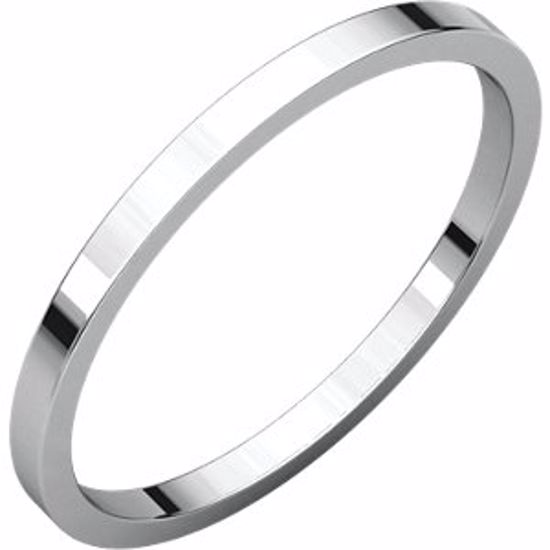 F6:912:P 14kt White 1.5mm Flat Band