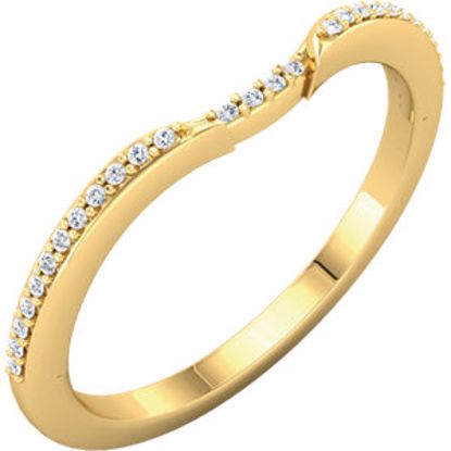 122661:6010:P 14kt Yellow .07 CTW Diamond Band