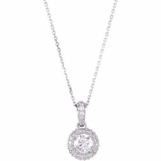 68601:70004:P Platinum 3/4 CTW Diamond 18" Necklace