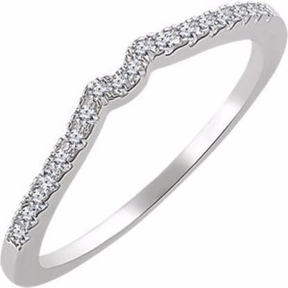 651844:101:P 14kt White 1/8 CTW Diamond Band