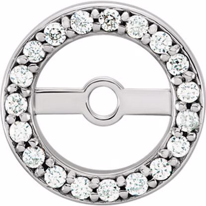 85848:60017:P Platinum 5.15mm ID. .08 CTW Diamond Earring Jackets