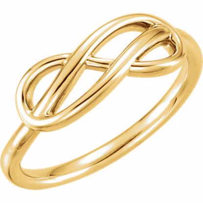 51511:103:P 14kt Yellow Double Infinity Ring