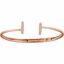 651857:60002:P 14kt Rose 1/6 CTW Diamond Vertical Bar Cuff Bracelet