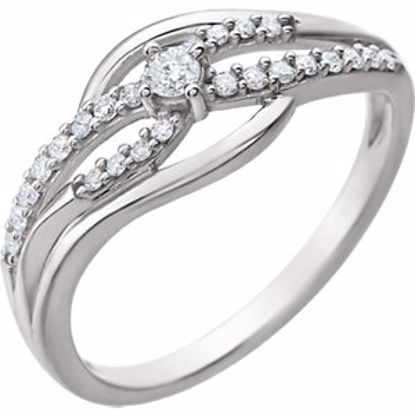 651891:60000:P 14kt White 1/5 CTW Diamond Ring