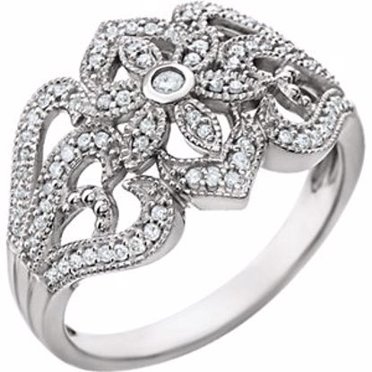 651906:60000:P 14kt White 1/4 CTW Diamond Ring