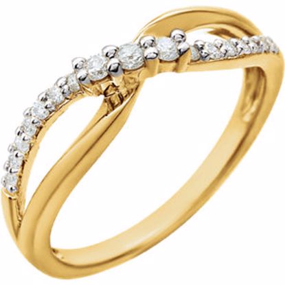 651895:60000:P 14kt Yellow & White 1/5 CTW Diamond Ring