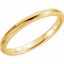 51540:126:P 14kt Yellow 2.5mm Knife Edge Comfort Fit Milgrain Band Size 10.5