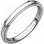 IRE8.5:107:P 14kt White 2.5mm Comfort Fit Edge Band 