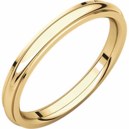 IRE6:117:P 14kt Yellow 2.5mm Comfort Fit Edge Band 
