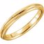 51540:120:P 14kt Yellow 2.5mm Knife Edge Comfort Fit Milgrain Band Size 7.5