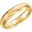 51539:180:P 14kt Yellow 5mm Comfort Fit Milgrain Band Size 7.5