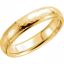 51534:148:P 14kt Yellow 5mm Half Round Edge Comfort Fit Hammer Finish Band Size 6.5