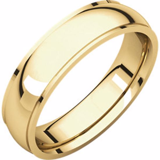 IRE7:179:P 14kt Yellow 5mm Comfort Fit Edge Band 