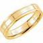 51536:163:P 14kt Yellow 5mm Flat Comfort Fit Milgrain Band Size 9