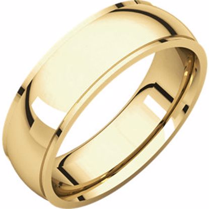 IRE5:205:P 14kt Yellow 6mm Comfort Fit Edge Band 