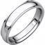 IRE6:132:P 14kt White 4mm Comfort Fit Edge Band 
