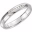122720:6012:P 14kt White 1/10 CTW Diamond Knife Edge Comfort Fit 4mm Band Size 11