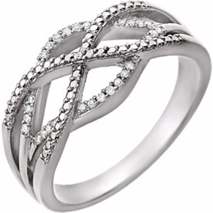 651958:60000:P 14kt White .07 CTW Diamond Ring