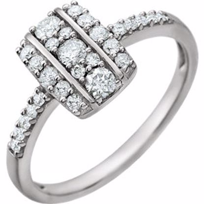 651918:60000:P 14kt White 3/8 CTW Diamond Ring