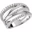 67406:60000:P Platinum 1/2 CTW Diamond Criss Cross Ring