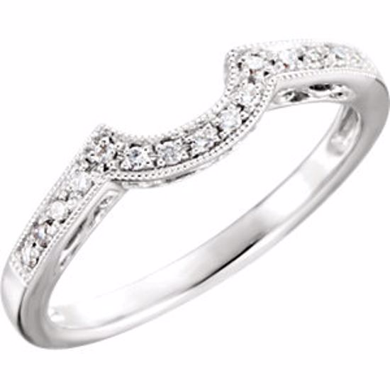 651862:103:P 14kt White 1/5 CTW Diamond Band